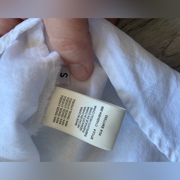 Anthropologie Cloth And Stone Ladder Lace Henley - Picture 5 of 8